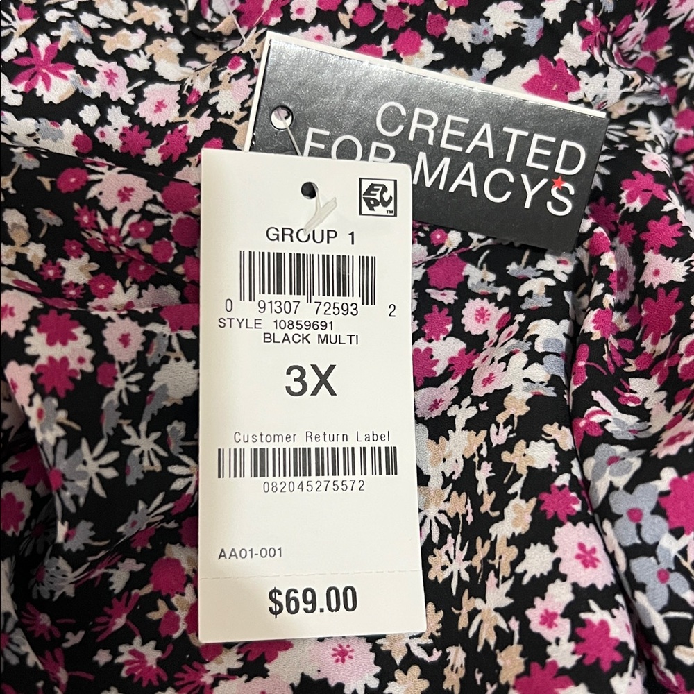 Bar iii Women’s Ditsy Floral Print Blouse NWT retail $69 - Picture 8 of 8